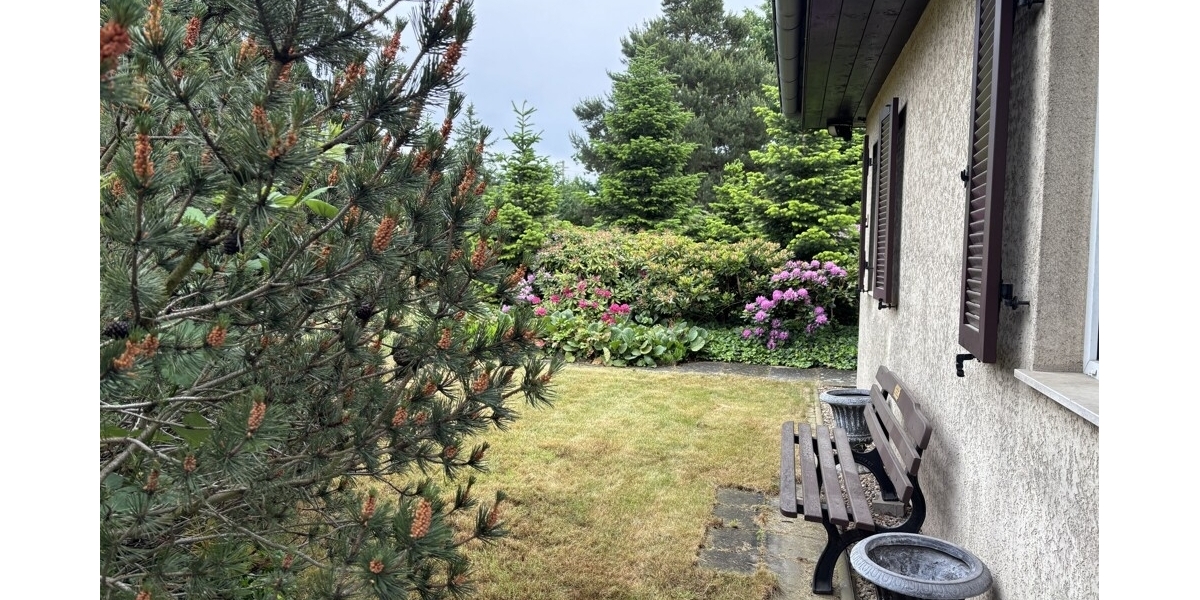 Idyllischer Bungalow auf großem Baugrundstück (1.560 m²) mit exzellentem Neubau-Potenzial in Coswig - Bungalow Coswig | Angebot:27443879