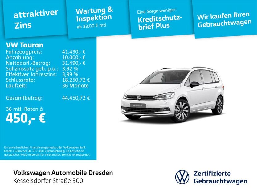 VW Touran 9.285 km 41.490 € Dresden 01169