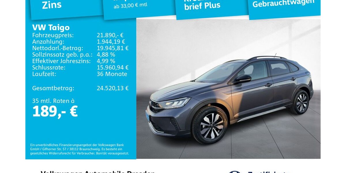 VW Taigo 11.251 km 21.890 &euro; Dresden 01169