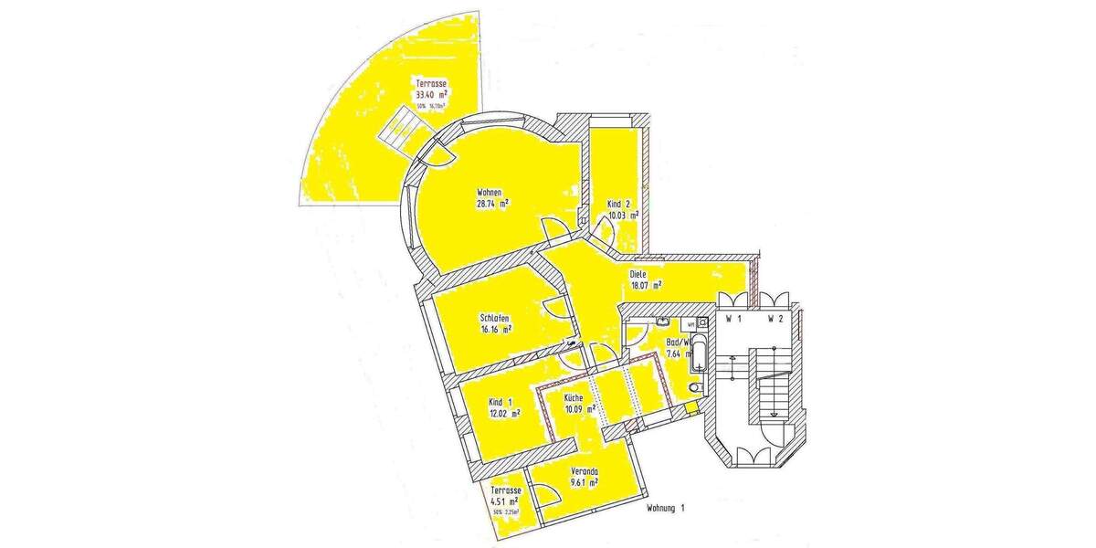 Hochparterre in einzigartigem Denkmal - 4-Zimmerwohnung in Bühlau 4 zimmer