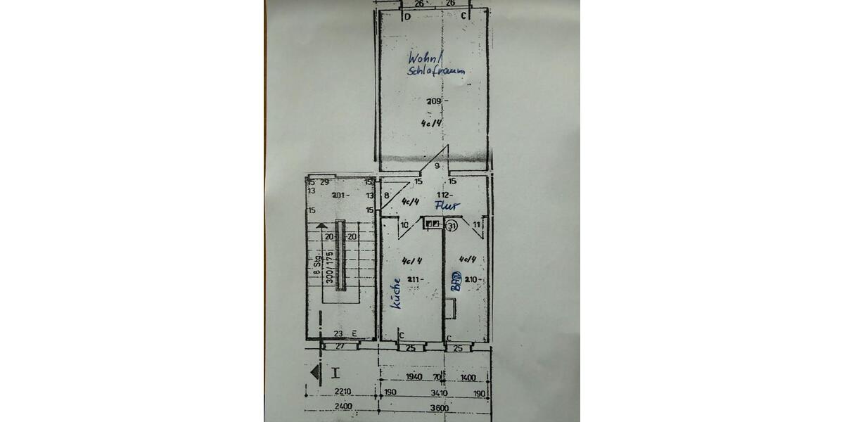 Etagenwohnung Haselbachtal - 1 Zimmer, 35 m&sup2;, 265&euro; | Angebot:26463165