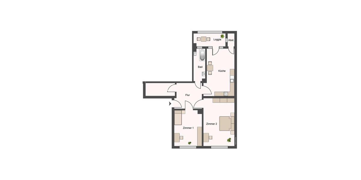 Etagenwohnung Dresden Prohlis - 2 Zimmer, 58 m&sup2;, 799&euro; | Angebot:26058032