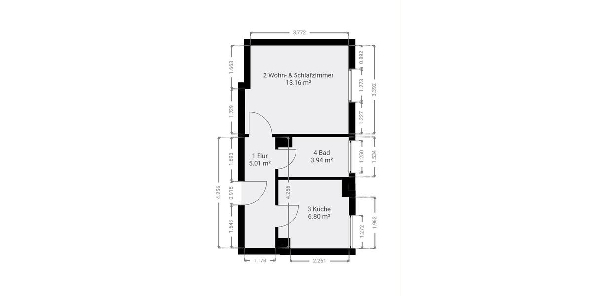 Etagenwohnung Dresden Prohlis - 1 Zimmer, 29 m&sup2;, 109.200&euro; | Angebot:27430138