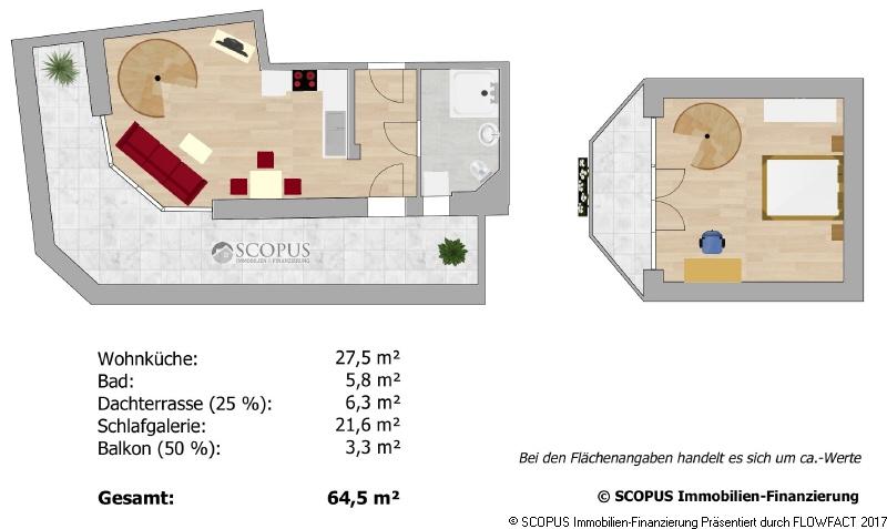 Maisonettenwohnung Meißen - 2 Zimmer, 65 m&sup2;, 690&euro; | Angebot:24511828