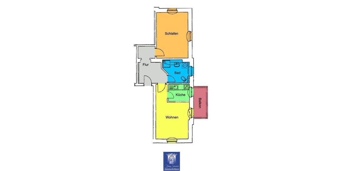 Etagenwohnung Dresden Naußlitz - 2 Zimmer, 55 m&sup2;, 480&euro; | Angebot:25781183