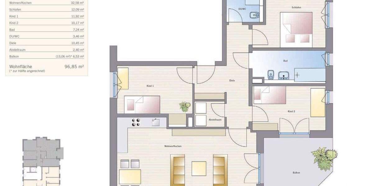 Etagenwohnung Dresden Klotzsche - 4 Zimmer, 96 m&sup2;, 695.000&euro; | Angebot:25390012