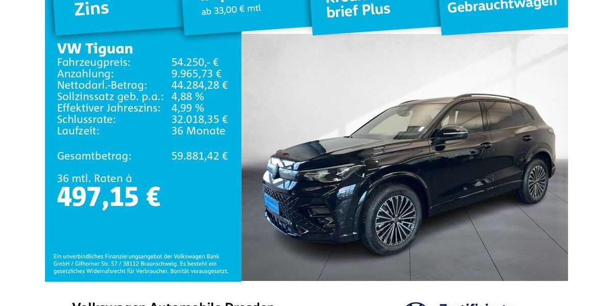 VW Tiguan 4.500 km 51.450 &euro; Dresden 01169