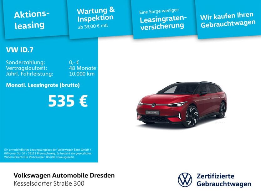 VW ID.7 12.287 km 53.490 € Dresden 01169