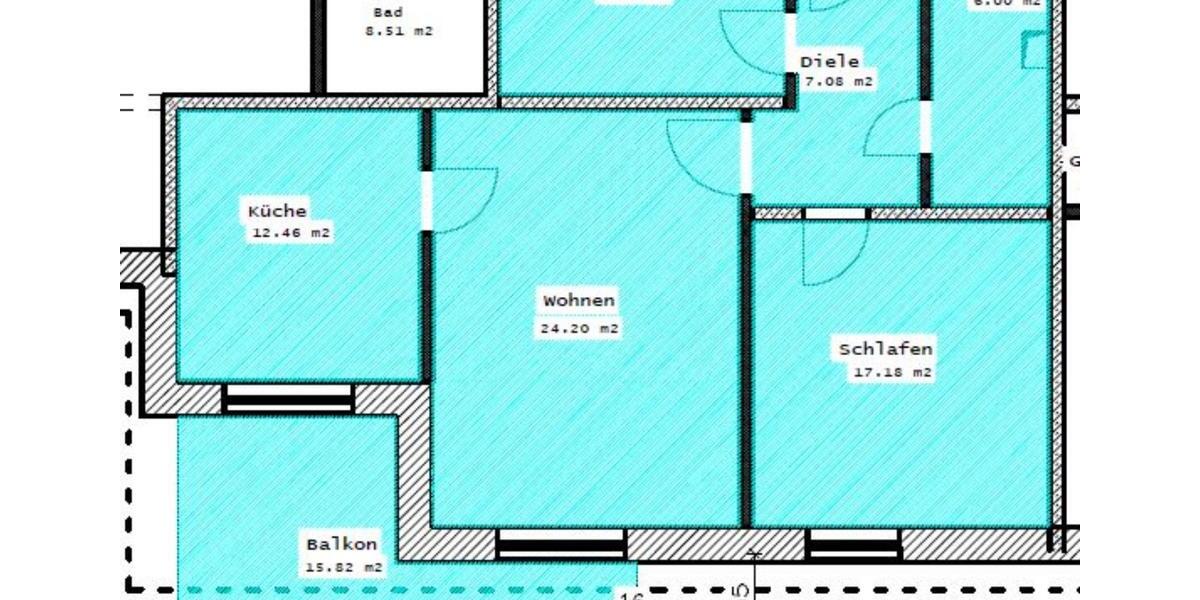 Etagenwohnung Radeburg - 2 Zimmer, 85 m&sup2;, 1.190&euro; | Angebot:25544758