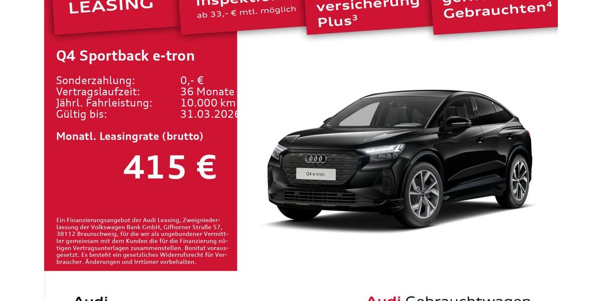 Audi Q4 e-tron 3.909 km 42.490 &euro; Dresden 01067